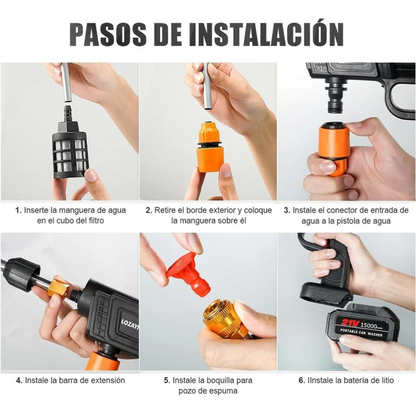 HIDROLAVADORA 2 BATERIAS 48V Y 24V